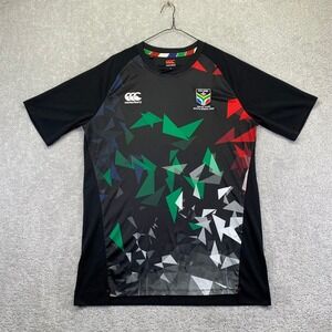 Canterbury Wales Tour South Africa 2022 Rugby Jersey Black Mens Size Large